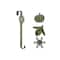 Haute Decor Antique Brass Adjustable Wreath Hanger with Nature Icons